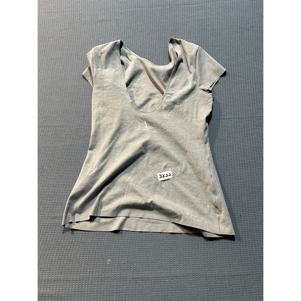 Nike Yoga Dri-FIT Training Top Womens Sz M Grey